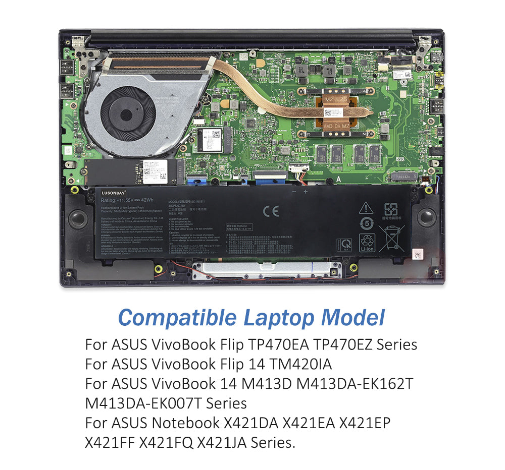 ASUS-B31N1911-11.55V-42Wh-Laptop-Battery