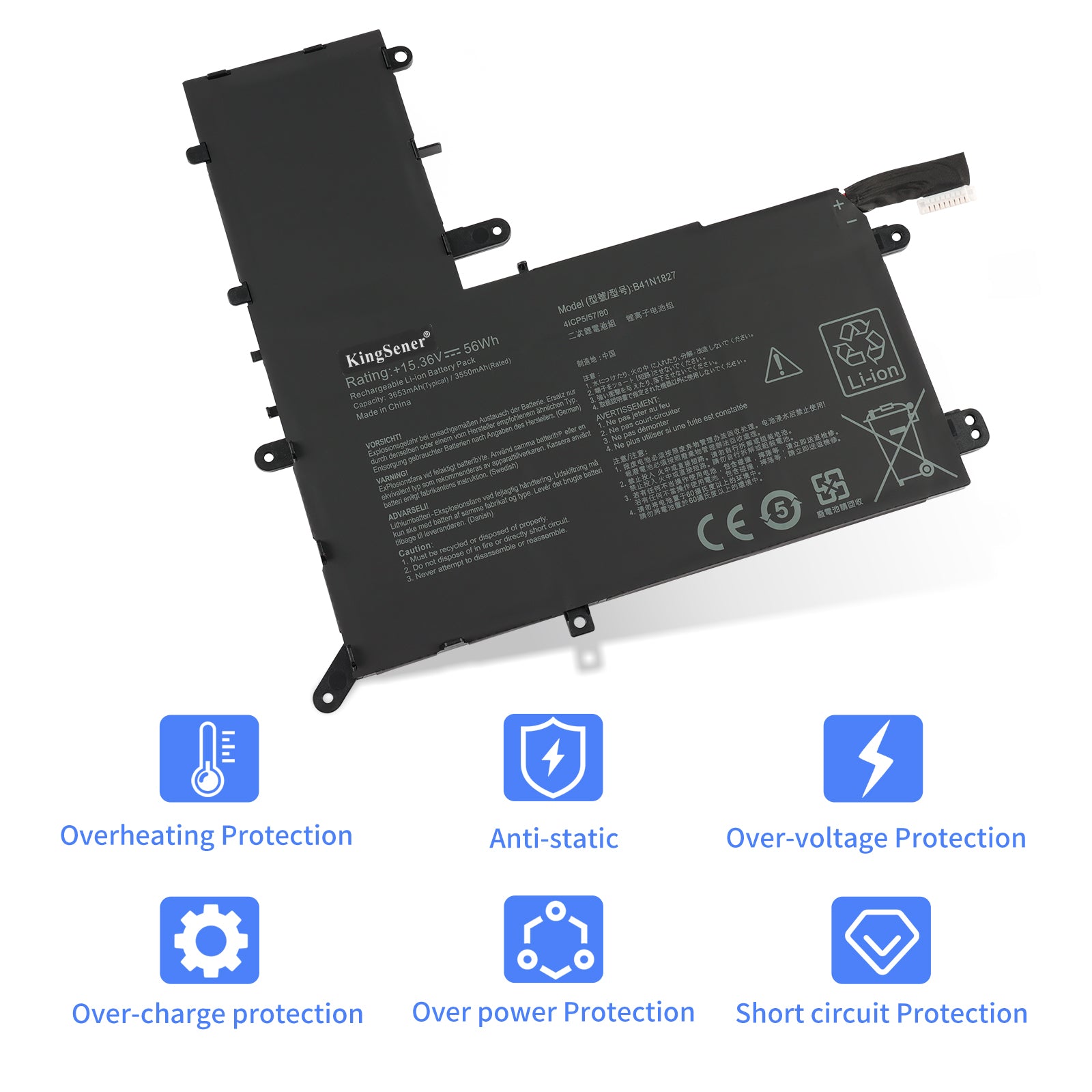 B41N1827 Laptop Battery For Asus ZenBook Flip 15 UM562 UX562