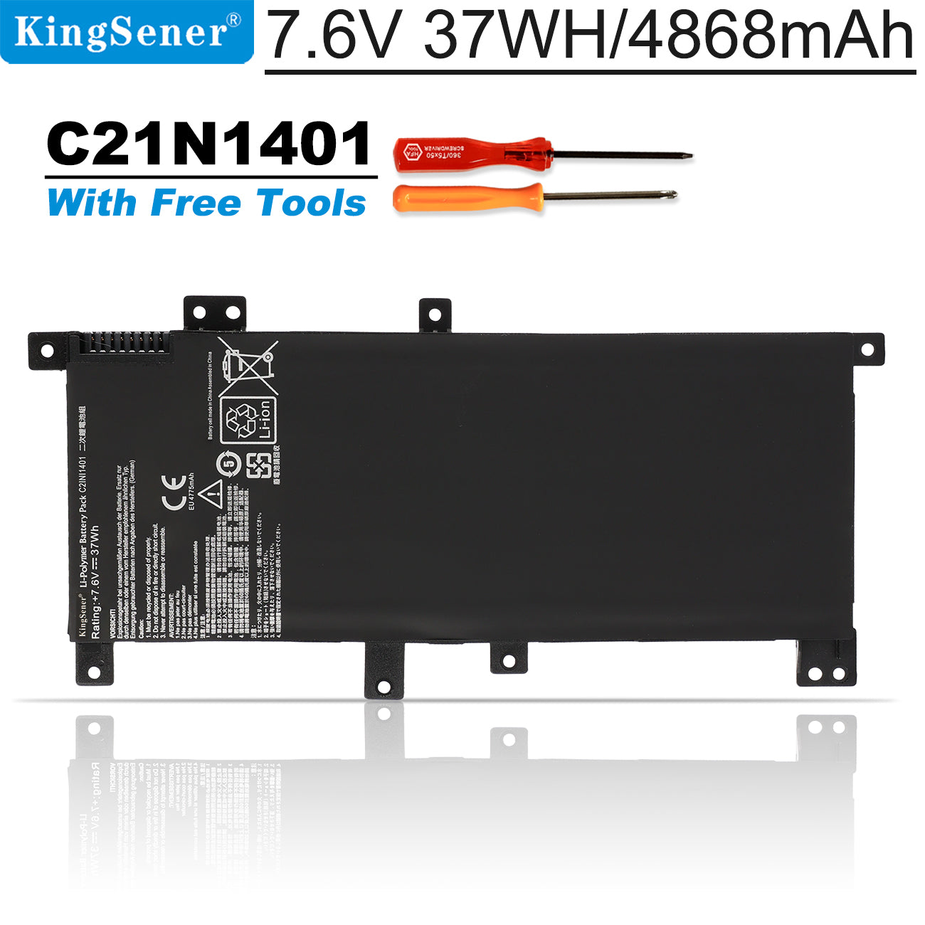 ASUS-C21N1401-7.6V-4868mAh-Laptop-Battery
