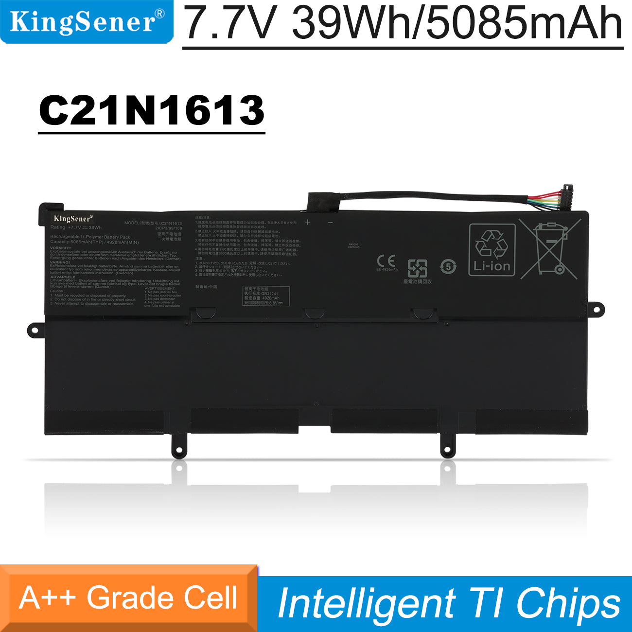 Asus C21N1613 2ICP3/99/109 C21PQC5 Battery 7.7V 39Wh – BatteryMall.com