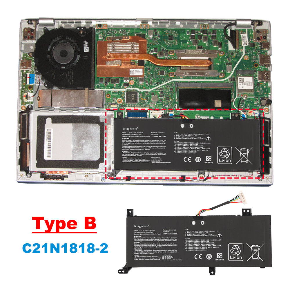 ASUS-C21N1818-1-7.6V-32Wh-Laptop-Battery