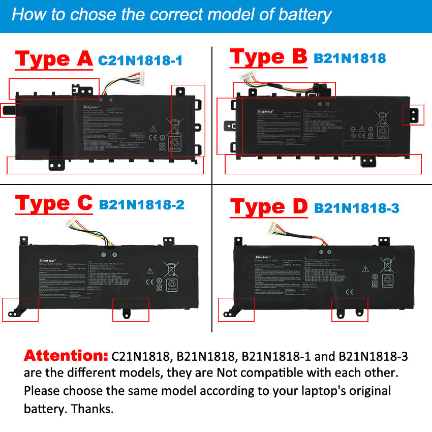 ASUS-B21N1818-3-Series-Battery