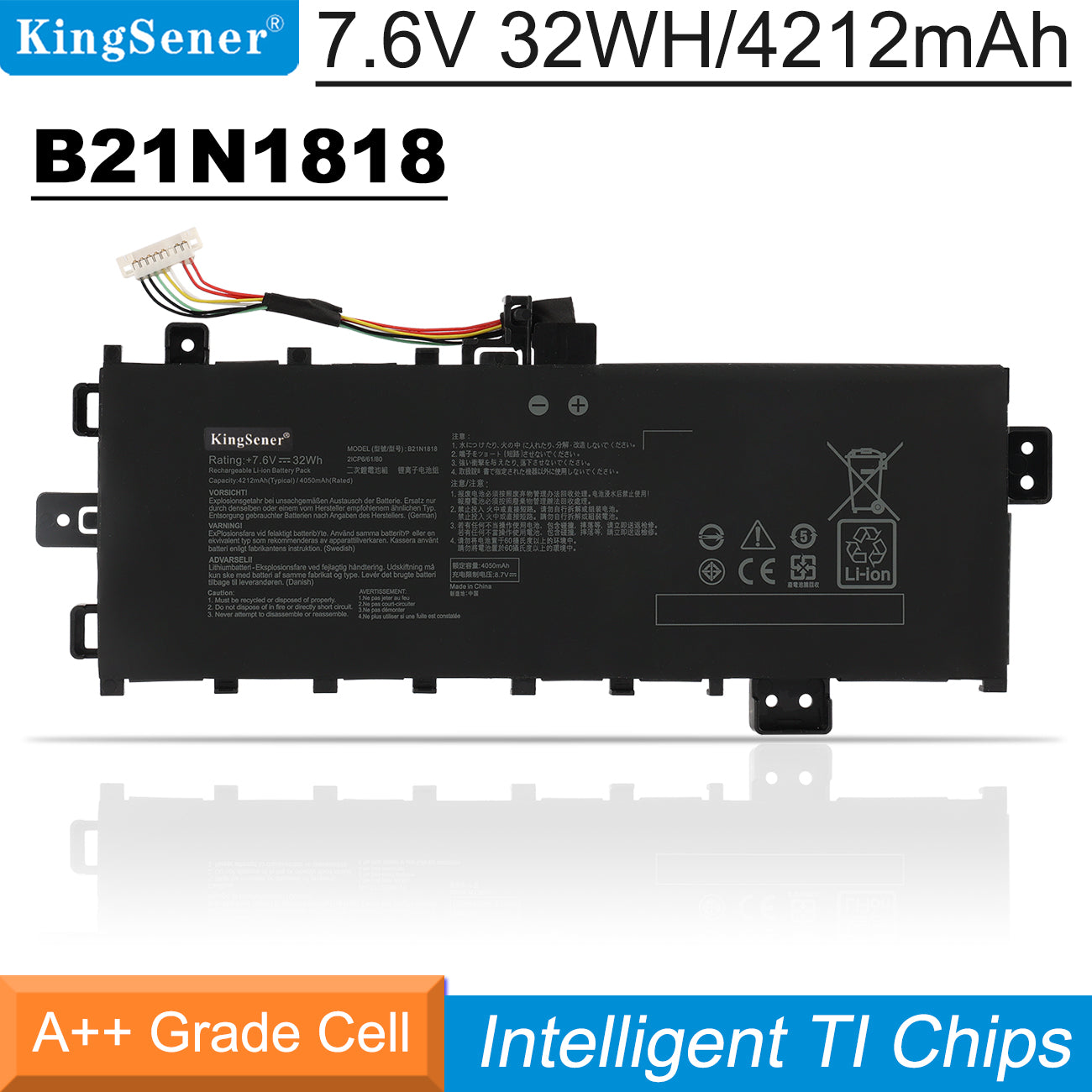 ASUS-B21N1818-7.6V-32WH-Battery