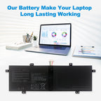 ASUS C21N1833 replacement Li-polymer laptop battery 7.7V 47Wh 6150mAh for long lasting working performance