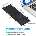 ASUS C21N1833 replacement Li-polymer laptop battery 7.7V 47Wh dimensions 9.57 inch perfect fit for laptop
