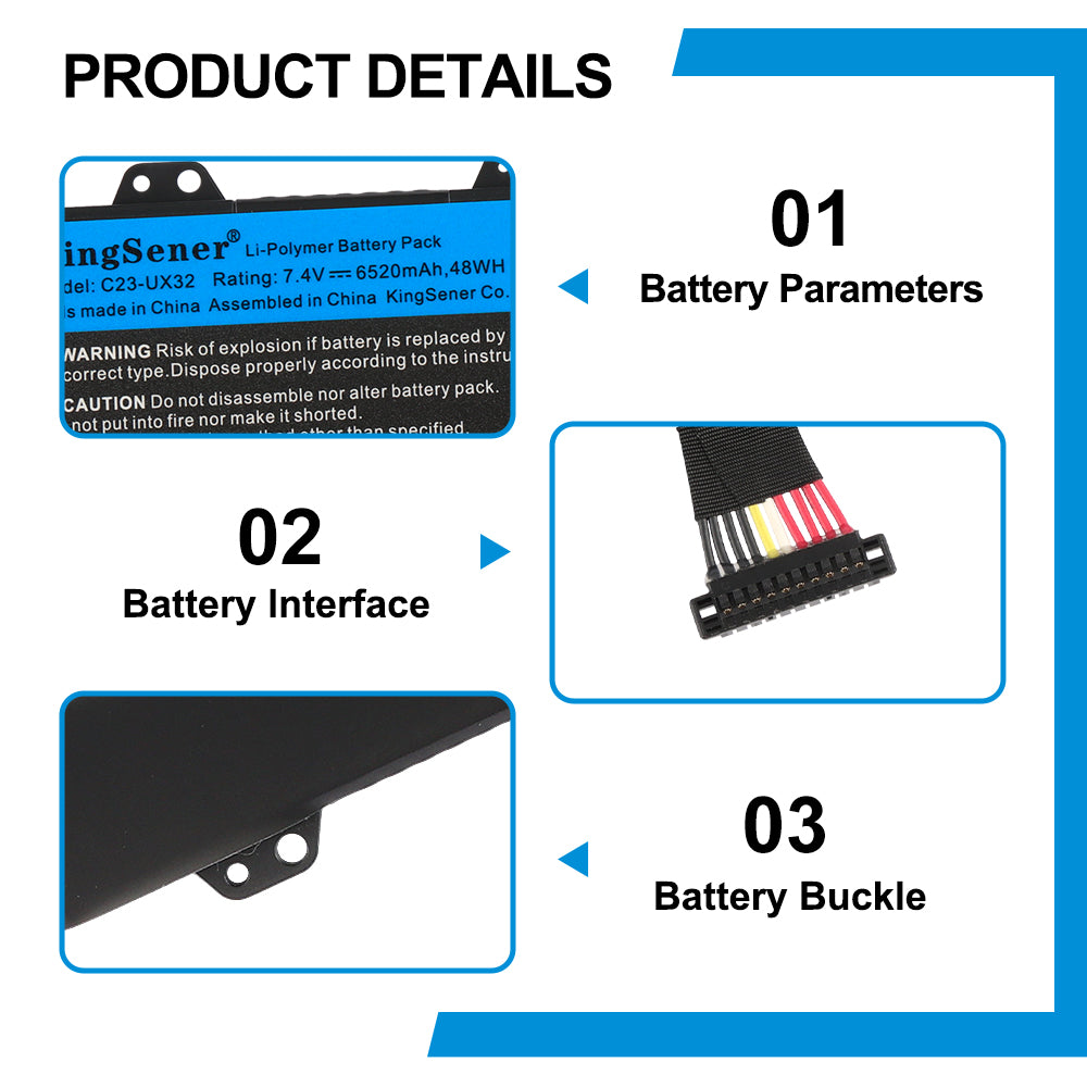 ASUS-C23-UX32-7.4V-48WH-Laptop-Battery