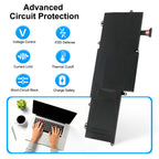 ASUS C23-UX32 replacement Li-polymer laptop battery 7.4V 48Wh with voltage control thermal cutoff protection