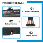 ASUS C23-UX32 replacement Li-polymer laptop battery 7.4V 48Wh specs 14-pin interface with metal buckle