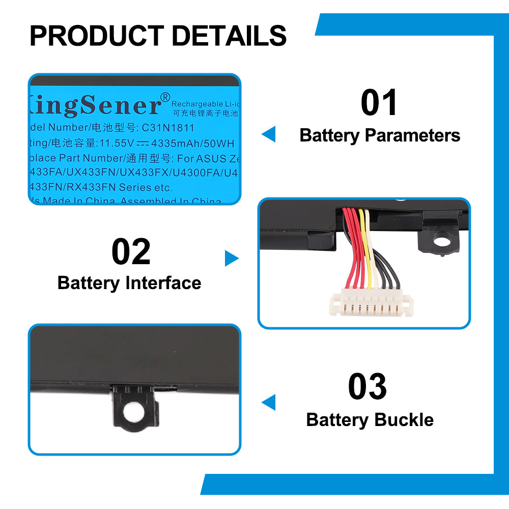 ASUS-C31N1811-4335mAh-Laptop-Battery