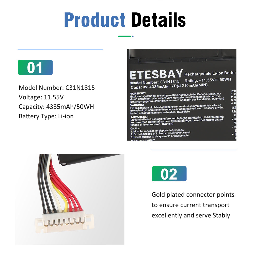 ASUS-C31N1815-50Wh-Laptop-Battery-ETESBAY