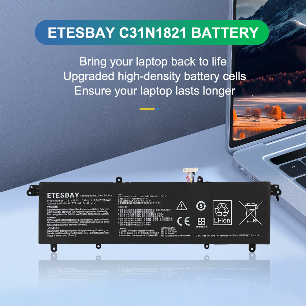 ASUS-C31N1821-11.55V-50Wh-Laptop-Battery-ETESBAY