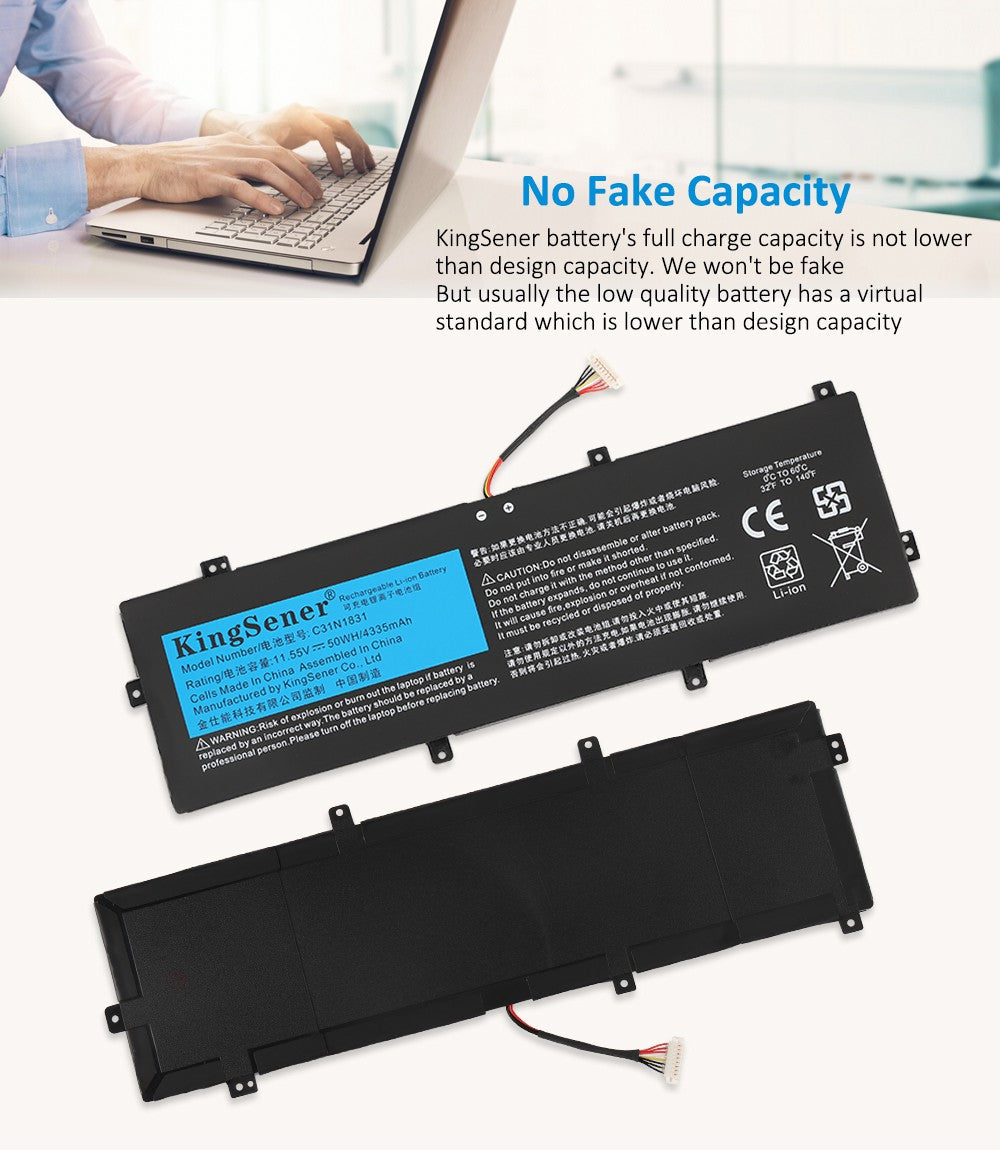     ASUS-C31N1831-11.55V-50WH-Laptop-Battery