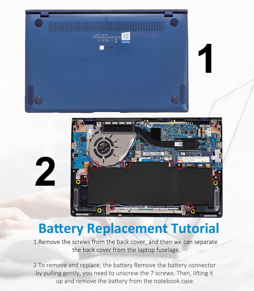 ASUS ZenBook 14 UM433 UM433DA UX434F UX434DA Battery – BatteryMall.com