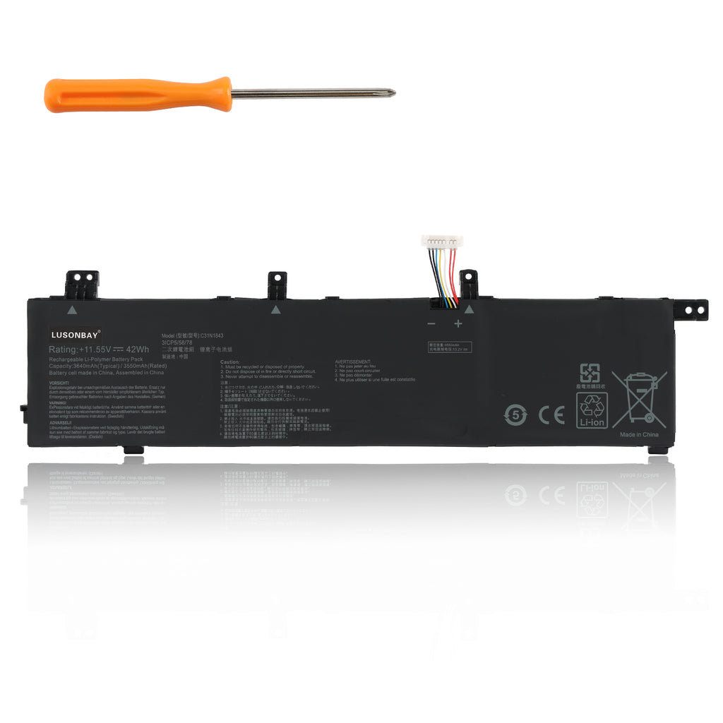 ASUS-C31N1843-11.55V-42WH-Laptop-Battery-LUSONBAY