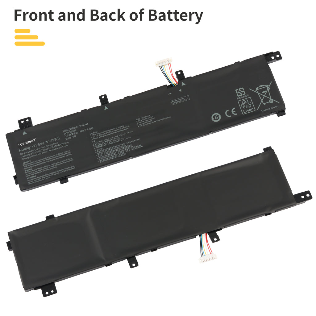 ASUS-C31N1843-11.55V-42WH-Laptop-Battery-LUSONBAY