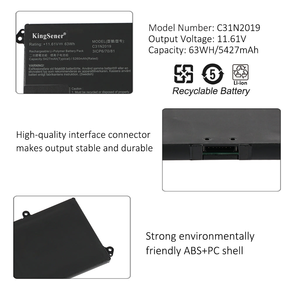 ASUS-C31N2019-11.61V-63Wh-Laptop-Battery