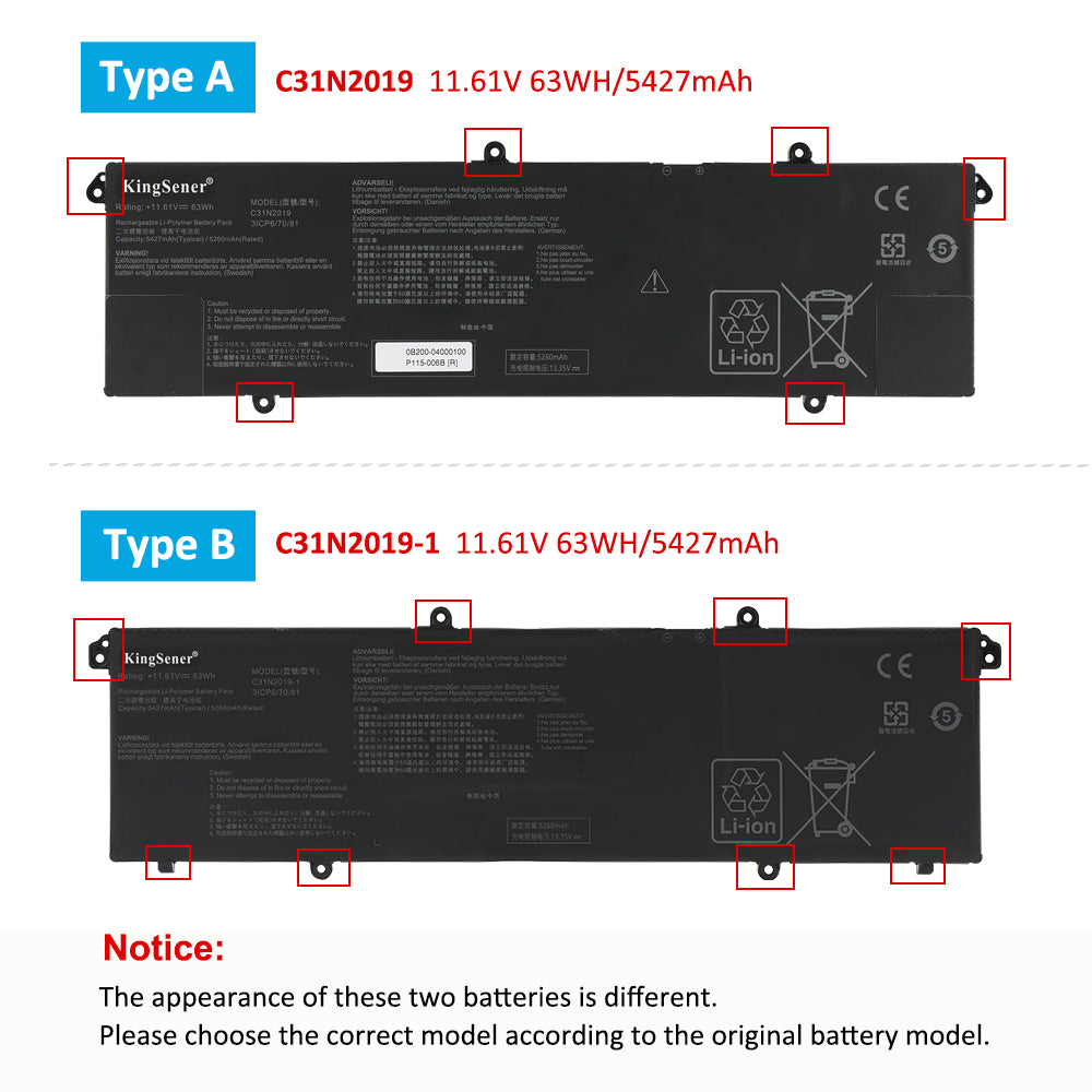 ASUS-C31N2019-11.61V-63Wh-Laptop-Battery