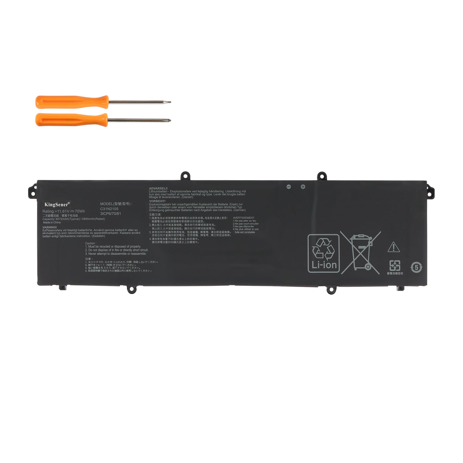 ASUS-C31N2105-11.61V-70Wh-Laptop-Battery