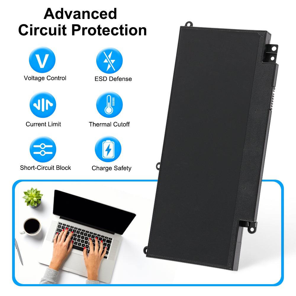 C32-N750 battery with 6-layer circuit protection: voltage, ESD, current, thermal, short-circuit, charge safety