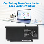 ASUS 17-inch laptop powered by C32-N750 replacement battery 11.1V 69Wh 6260mAh for long-lasting working