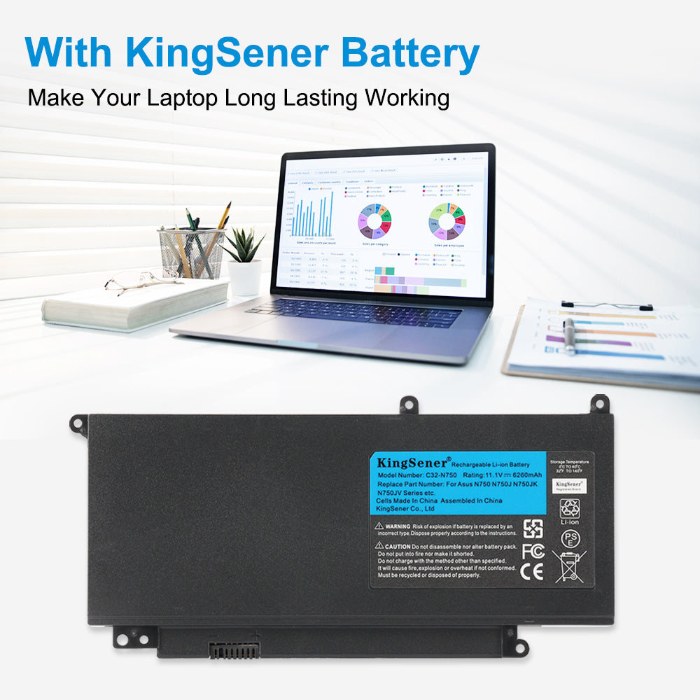 ASUS-C32-N750-11.1V-69Wh-Laptop-Battery