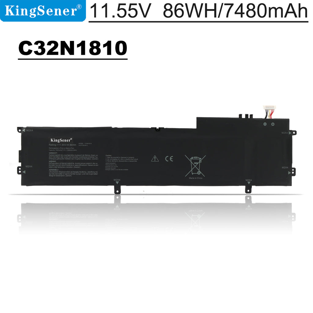 KingSener C32N1810 筆記型電腦電池適用於華碩 ZenBook Flip 15 UX562FN UX562FD 系列筆記型電腦 0B200-03070100