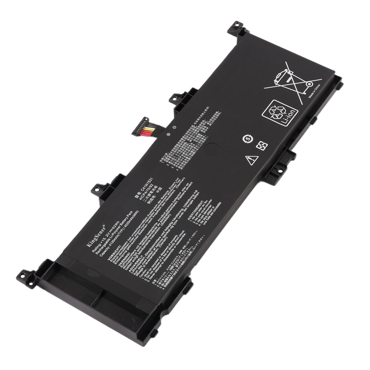 C41N1531 replacement laptop battery 15.2V 62Wh 4120mAh Li-Polymer 4-cell for ASUS