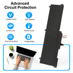 C41N1541 battery with 6-layer circuit protection: voltage, ESD, current, thermal, short-circuit, charge safety