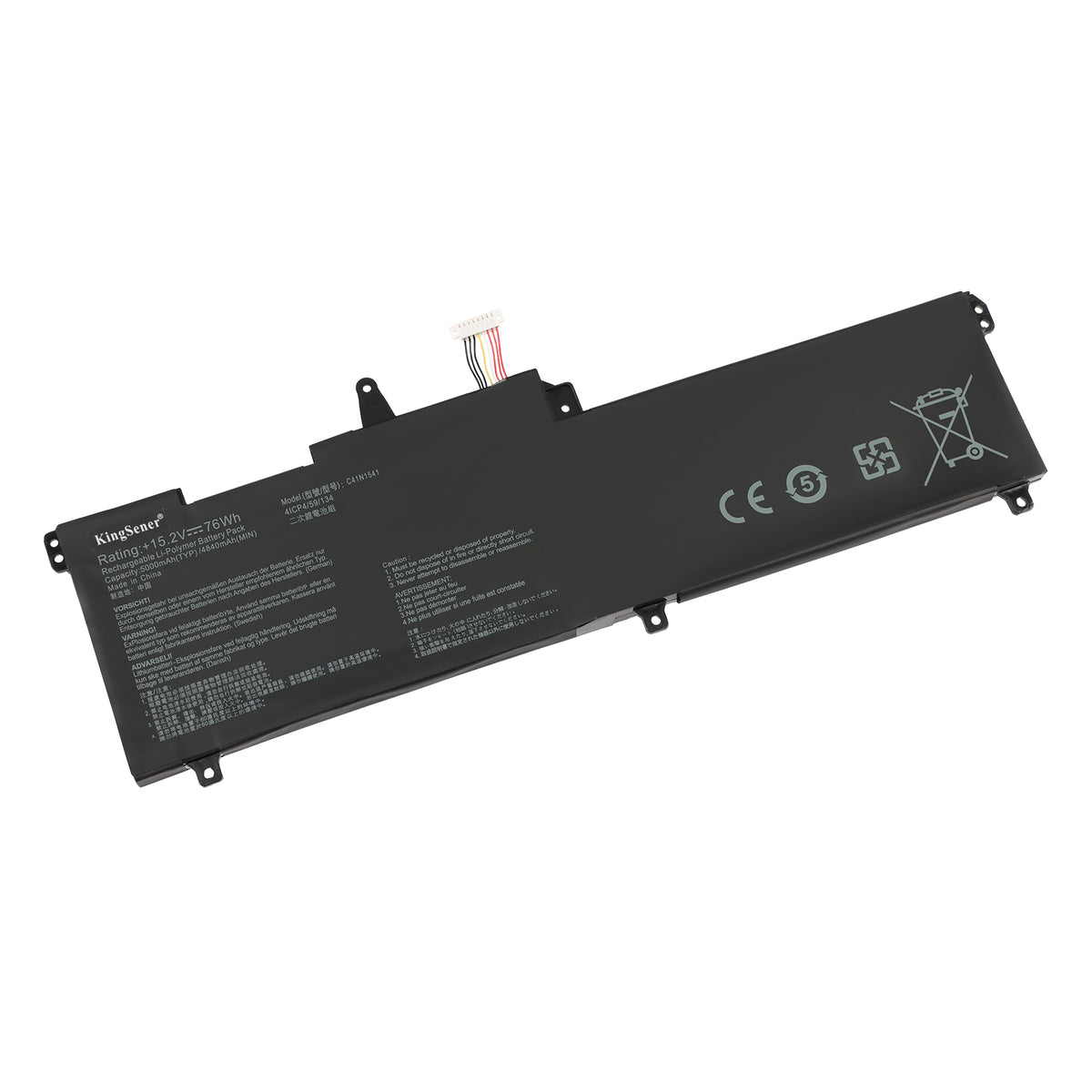 C41N1541 replacement laptop battery 15.2V 76Wh 5000mAh Li-Polymer 4-cell for ASUS