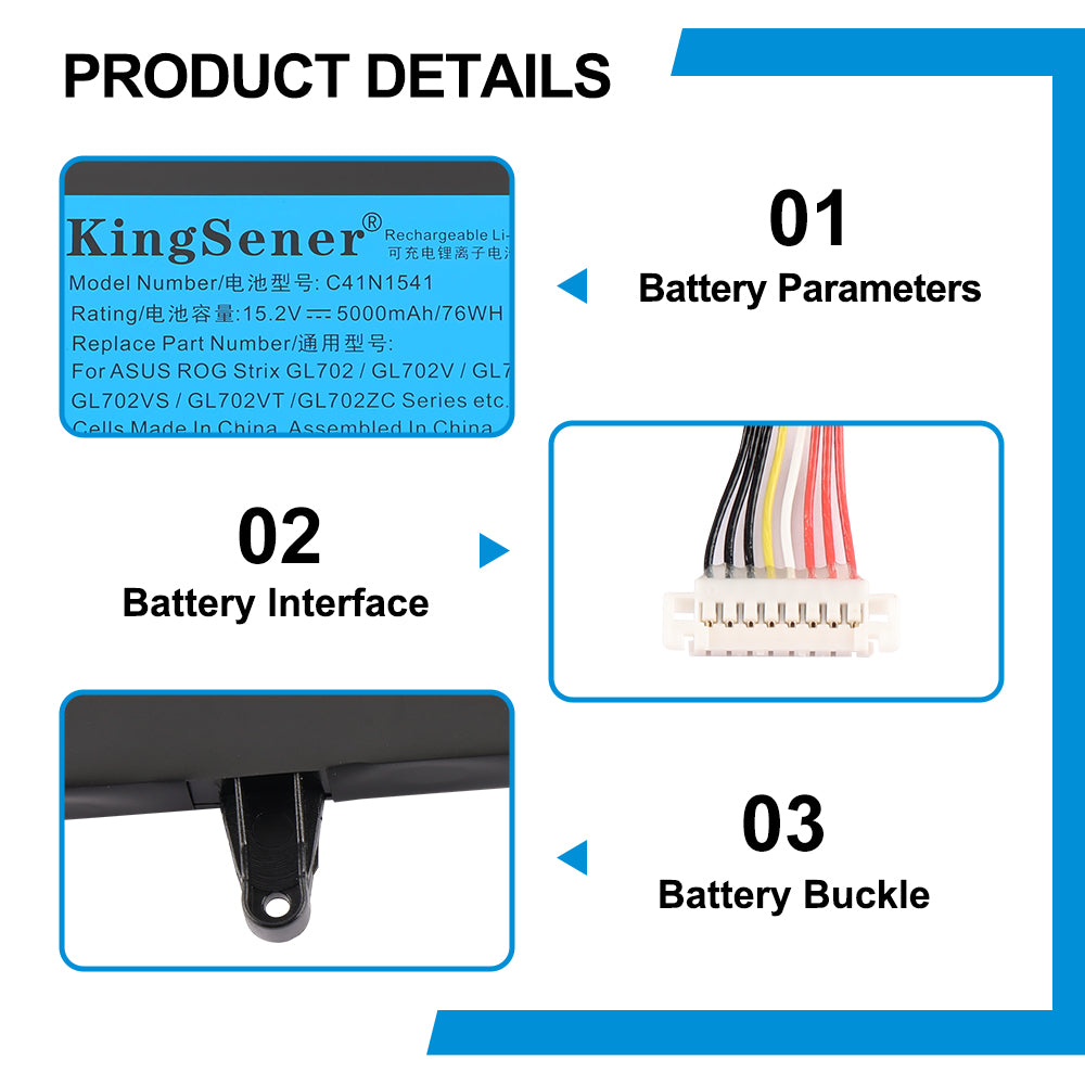 ASUS-C41N1541-15.2V-76Wh-Laptop-Battery