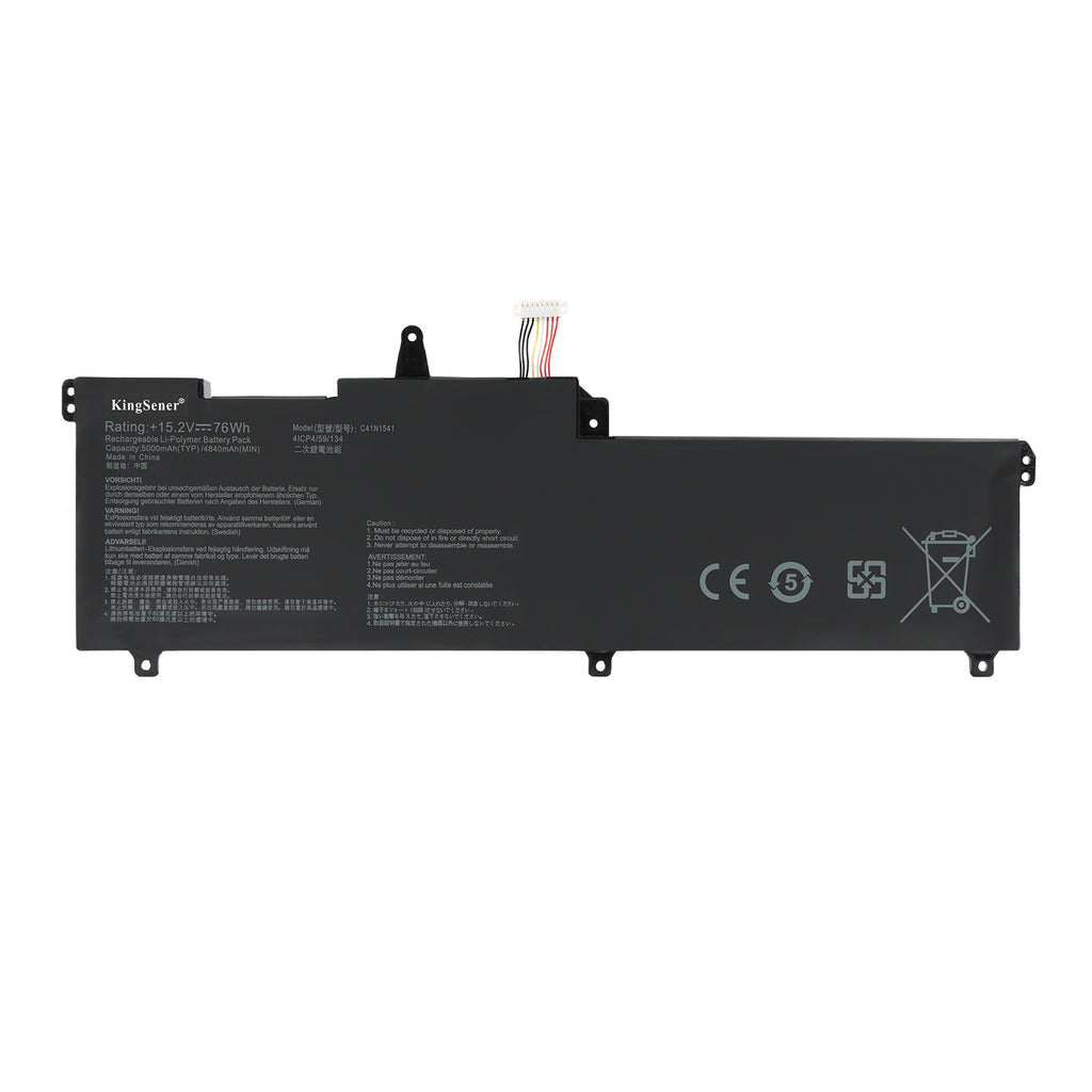 C41N1541 replacement laptop battery 15.2V 76Wh 5000mAh Li-Polymer 4-cell for ASUS
