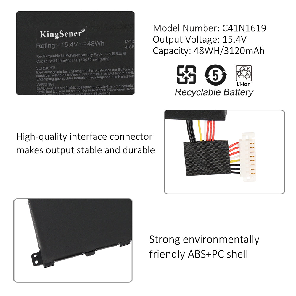 ASUS-C41N1619-48WH-Laptop-Battery