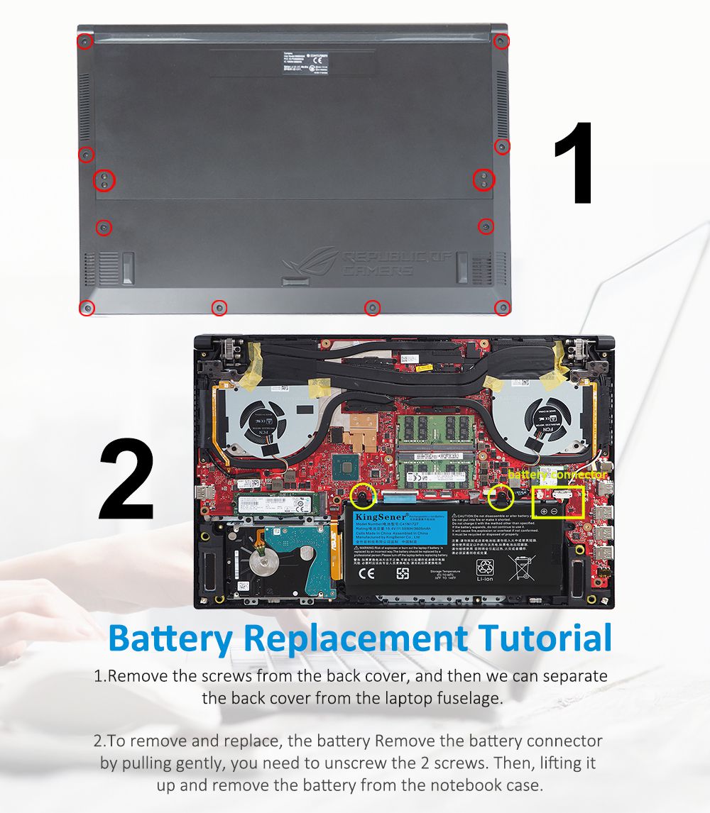 ASUS-C41N1727-15.4V-3605mAh-Laptop-Battery