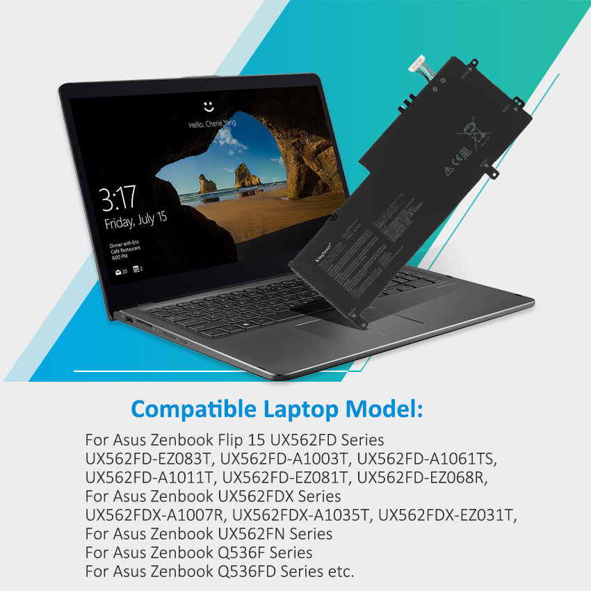 ASUS-C41N1809-15.4V-3740MAH-Laptop-Battery