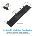 Kingsener C41N1814 Laptop Battery for ASUS ZenBook 15 UX533 UX533FD UX533FN RX533 RX533FD Series Notebook 0B200-03120100