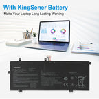 ASUS laptop powered by KingSener C41N1825 replacement battery 15.4V 72Wh for long-lasting working