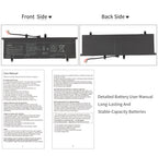 LUSONBAY C41N1901 Laptop Battery For ASUS ZenBook Duo UX481F UX481FA UX481FAY UX481FL - Front and back of the battery