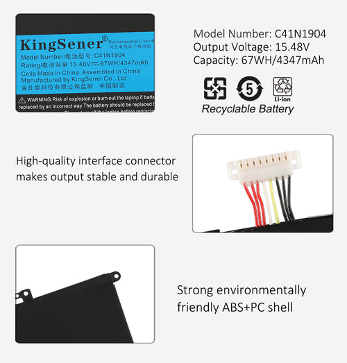 ASUS-C41N1904-67WH-laptop-battery