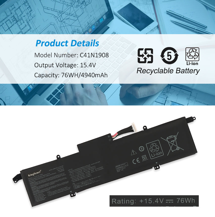 ASUS-C41N1908-15.4V-76WH-Laptop-Battery