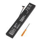 C41N2311 battery package with orange screwdriver on white background