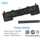ASUS-C42N1839-15.4V-71WH-Laptop-Battery
