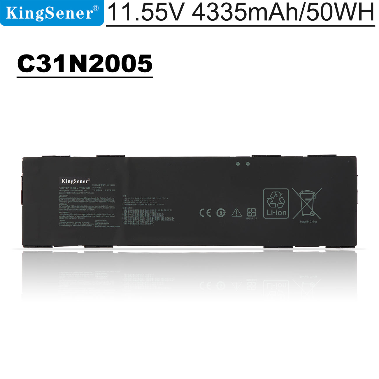 ASUS C31N2005 Laptop Battery For Chromebook CX9 CX9400CEA CX3
