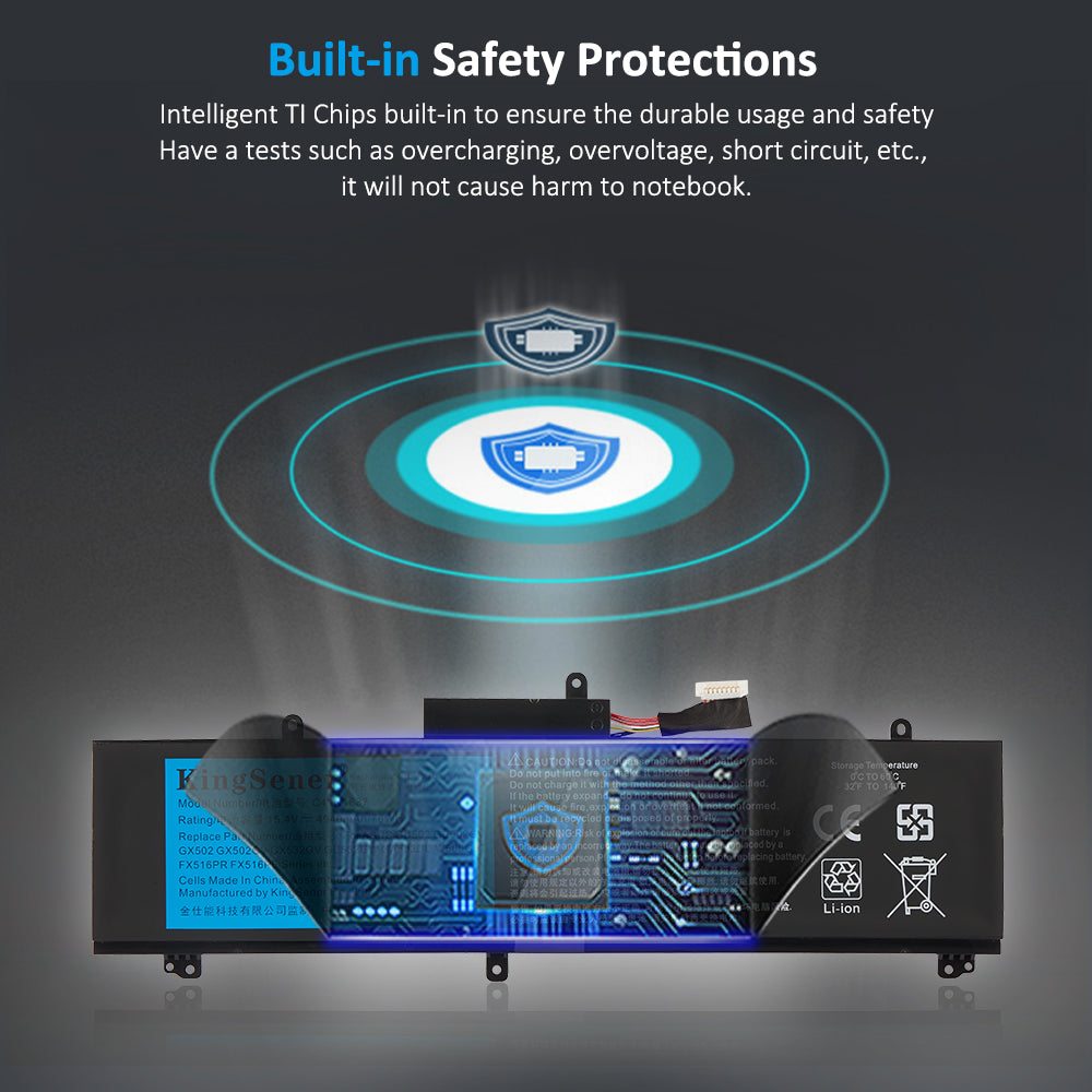 Kingsener C41N1837 華碩ROG Zephyrus M GU502 GU502GW GU502GU GU502GV GU502DU GU502LV系列筆記本電池