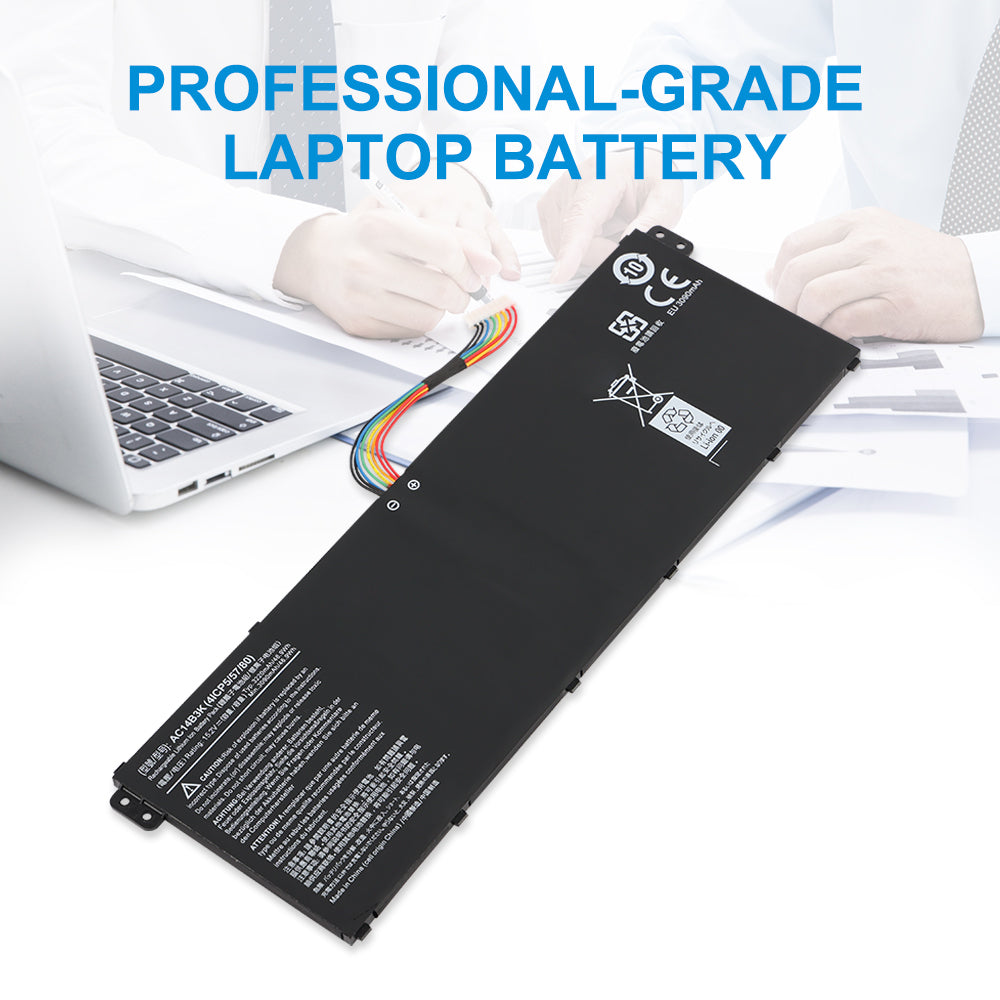 Acer AC14B3K replacement laptop battery 15.2V 48.9Wh long lasting performance for Acer notebooks
