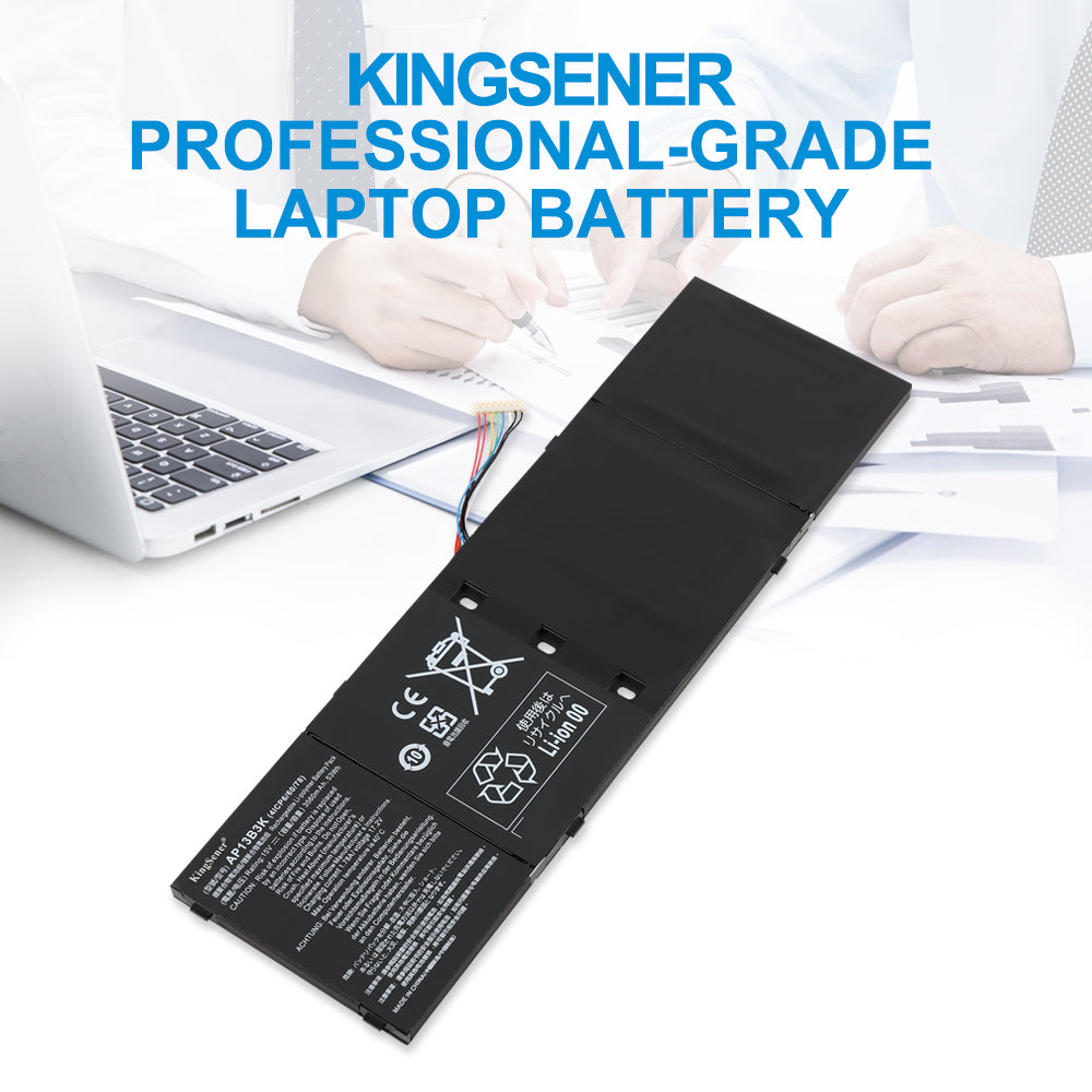 Acer AP13B3K replacement professional-grade Li-polymer laptop battery 15V 3560mAh 53Wh