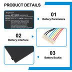 Acer AP13B3K replacement Li-polymer laptop battery 15V 3560mAh 53Wh product details with parameters interface and buckle