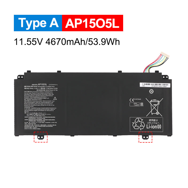 Acer-AP15O5L-11.55V-53.9Wh-Laptop-Battery