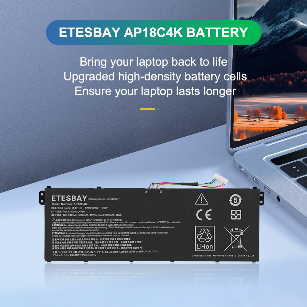Acer-AP18C4K-4200mAh-Lapaptop-Battery