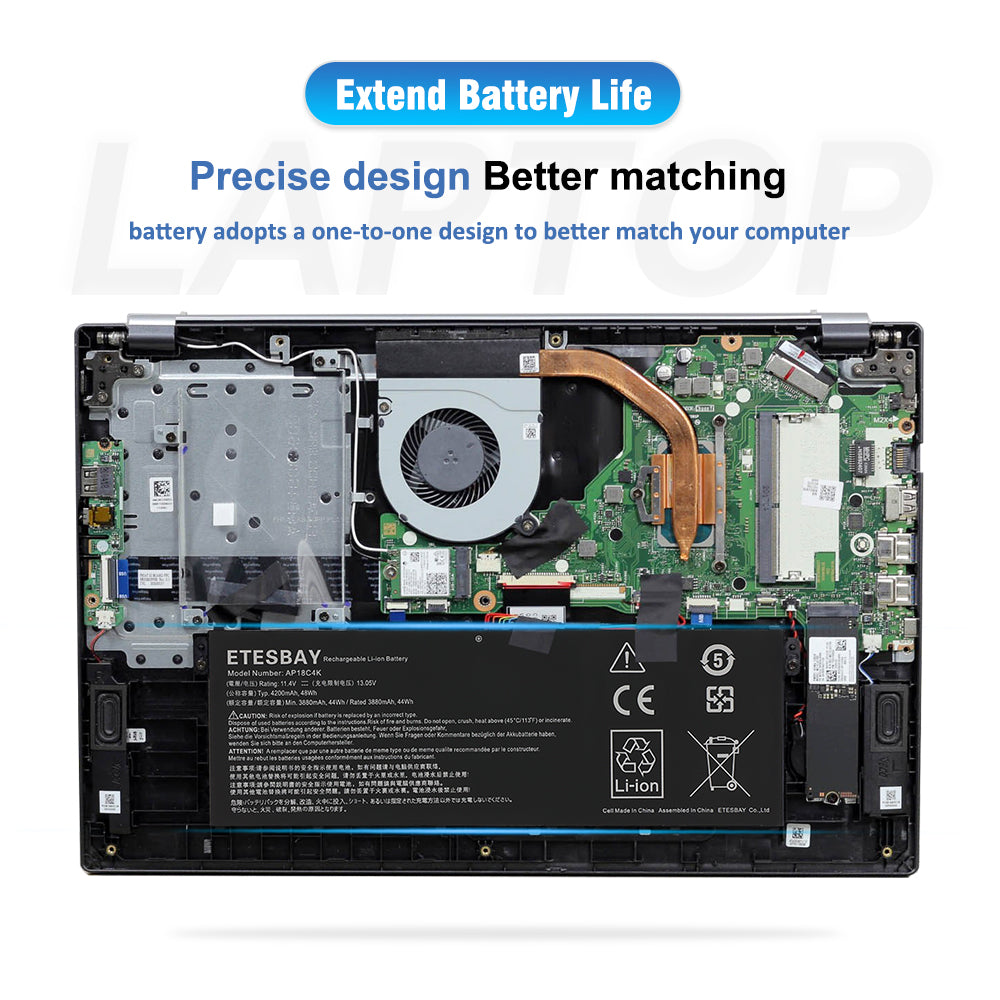 Acer-AP18C4K-4200mAh-Lapaptop-Battery