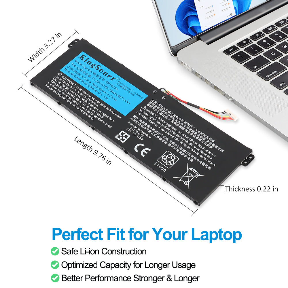 Acer-AP18C8K-11.4V-4471mAh-Laptop-Battery